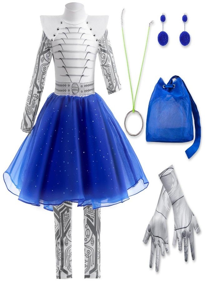 LZH Zombies Alien Costumes Dress for Girls Kids Cosplay Addison Cheerleading Costume Princess Halloween Outfits - Image 1